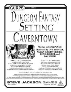 Cover of GURPS Dungeon Fantasy Setting - Caverntown