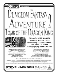 Cover of GURPS Dungeon Fantasy Adventure 2: Tomb of the Dragon King